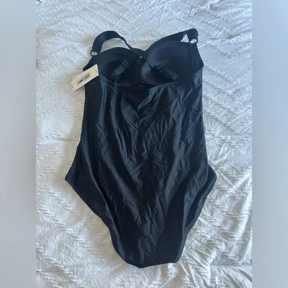 DKNY Black Women's One Piece Swimsuit - Picture 3 of 4